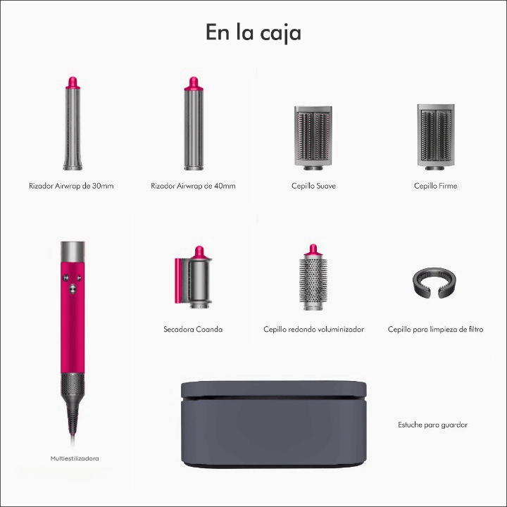 Multiestilizador 5 en 1 | Dup Dyson Airwrap Fucsia |