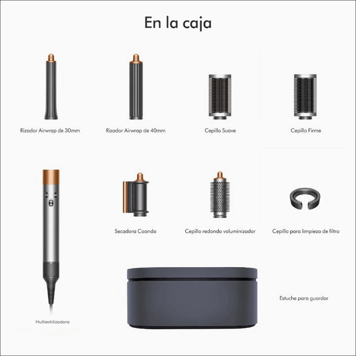 Multiestilizador 5 en 1 | Dup Dyson Airwrap Gris |