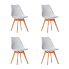 Pack 4 Sillas Tulip Blancas | Diseño Moderno y Cómodo