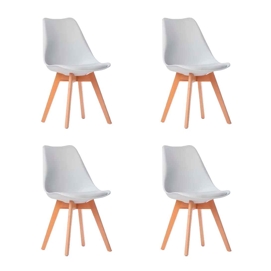 Pack 4 Sillas Tulip Blancas | Diseño Moderno y Cómodo