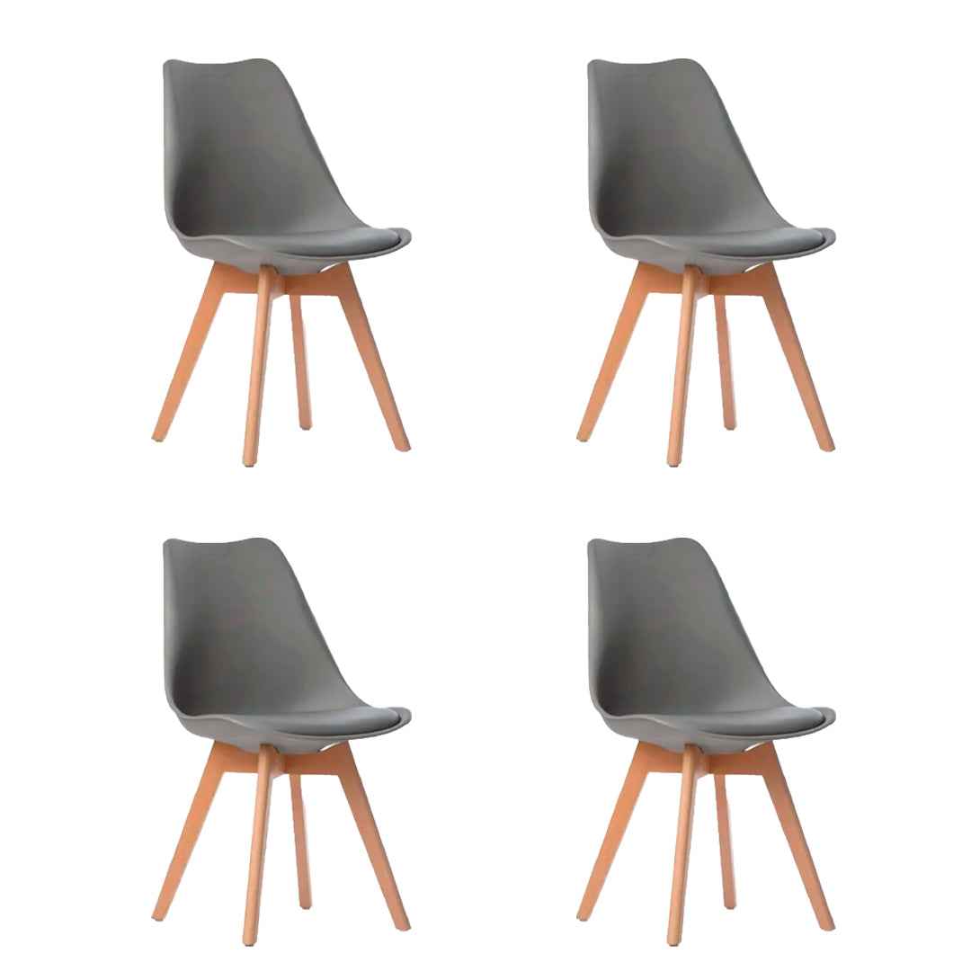 Pack 4 Sillas Tulip Gris | Diseño Moderno y Cómodo