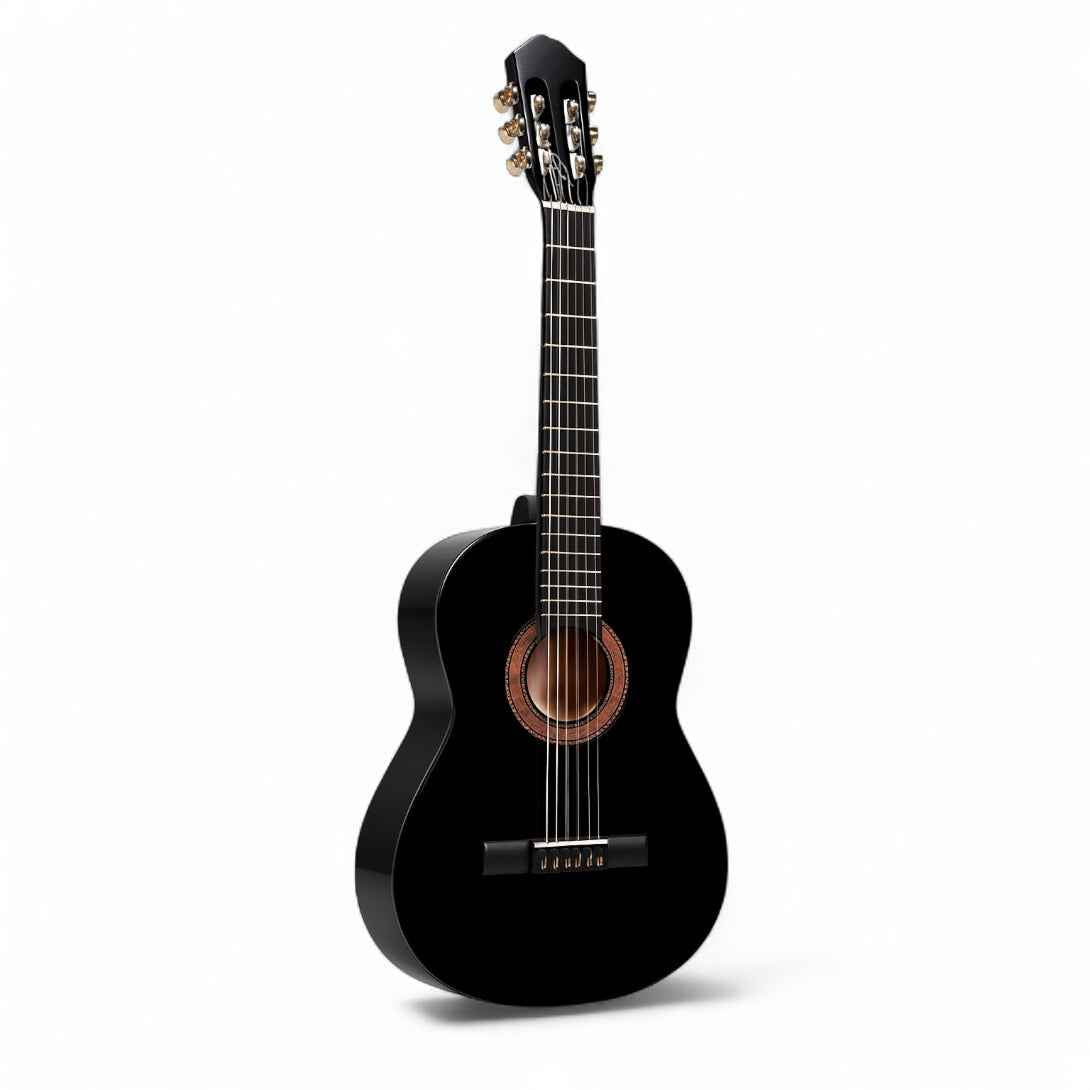 Guitarra Acústica con Accesorios | 39" Clásica Negra
