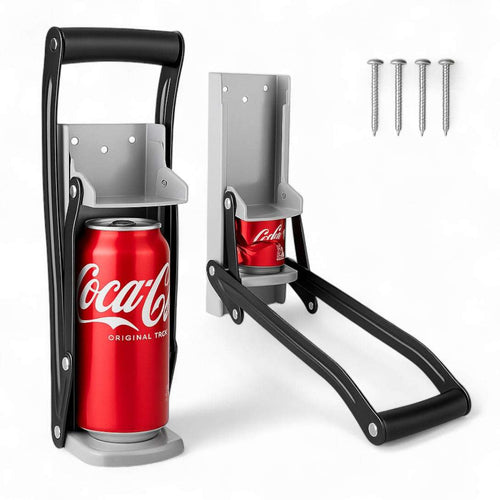 set Aplasta latas y abrebotellas de aluminio