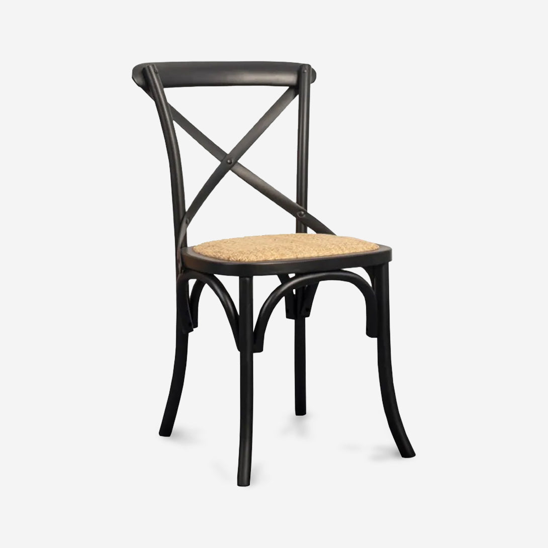 Silla Crossback Madera Negro