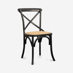 Silla Crossback Madera Negro