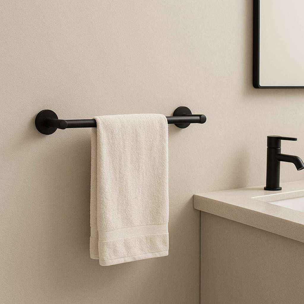 Set de Accesorios de Baño Negro Mate (5 Piezas) | Estilo y Organización