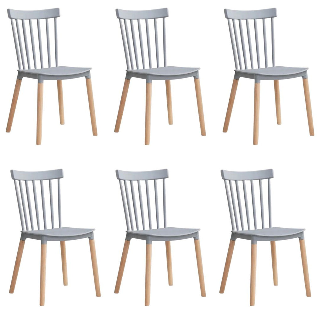 Pack 6 Sillas Windsor Gris