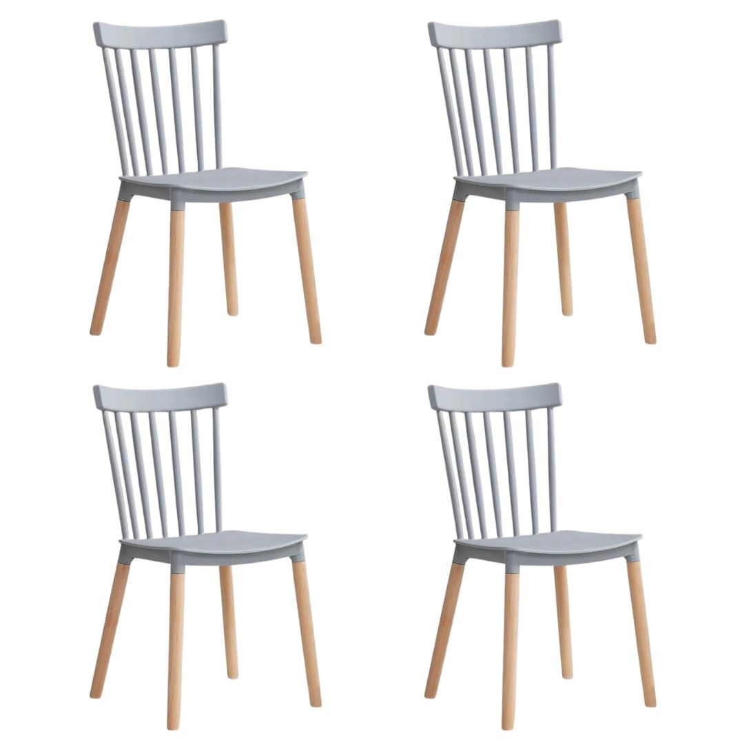 Pack 4 Sillas Windsor Gris