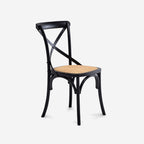 Silla Crossback Madera Negro