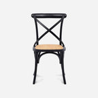 Pack 4 Sillas Crossback Negras | Diseño Sofisticado