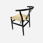 Pack 4 Sillas Wishbone Negras | Diseño Elegante y Ligero