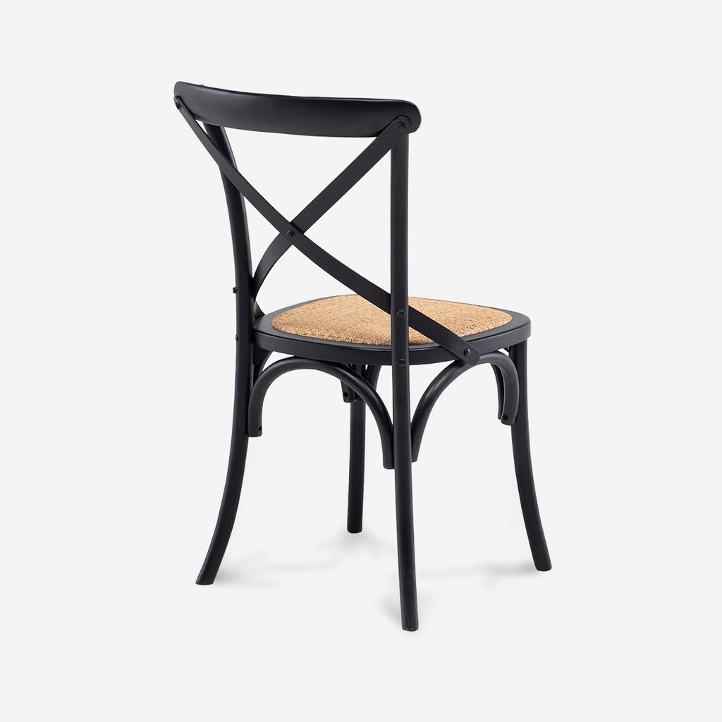 Silla Crossback Madera Negro