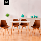 Silla Tulip Café | Diseño Moderno y Confort para tu Hogar