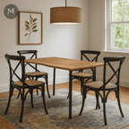 Comedor Anetoback | Color Madera y Negro