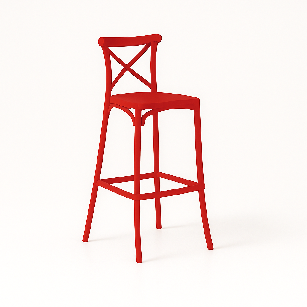 Taburetes Danubio Unicolor | Diseño Industrial en Polipropileno