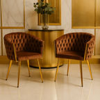 Sitial Queen Poltrona| Diseño Moderno, Acero 113 kg, Dorado