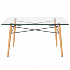 Mesa Eiffel Vidrio Rectangular - 120x80cm / 160x90cm