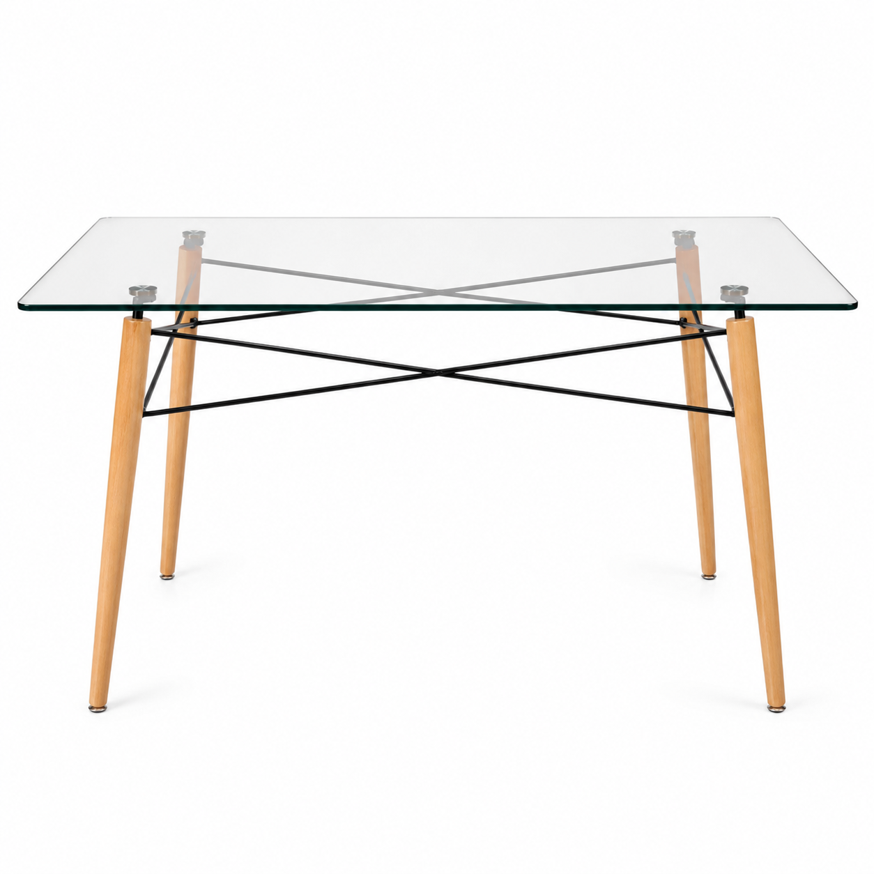 Mesa Eiffel Vidrio Rectangular - 120x80cm / 160x90cm