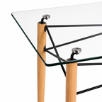 Mesa Eiffel Vidrio Rectangular - 120x80cm / 160x90cm