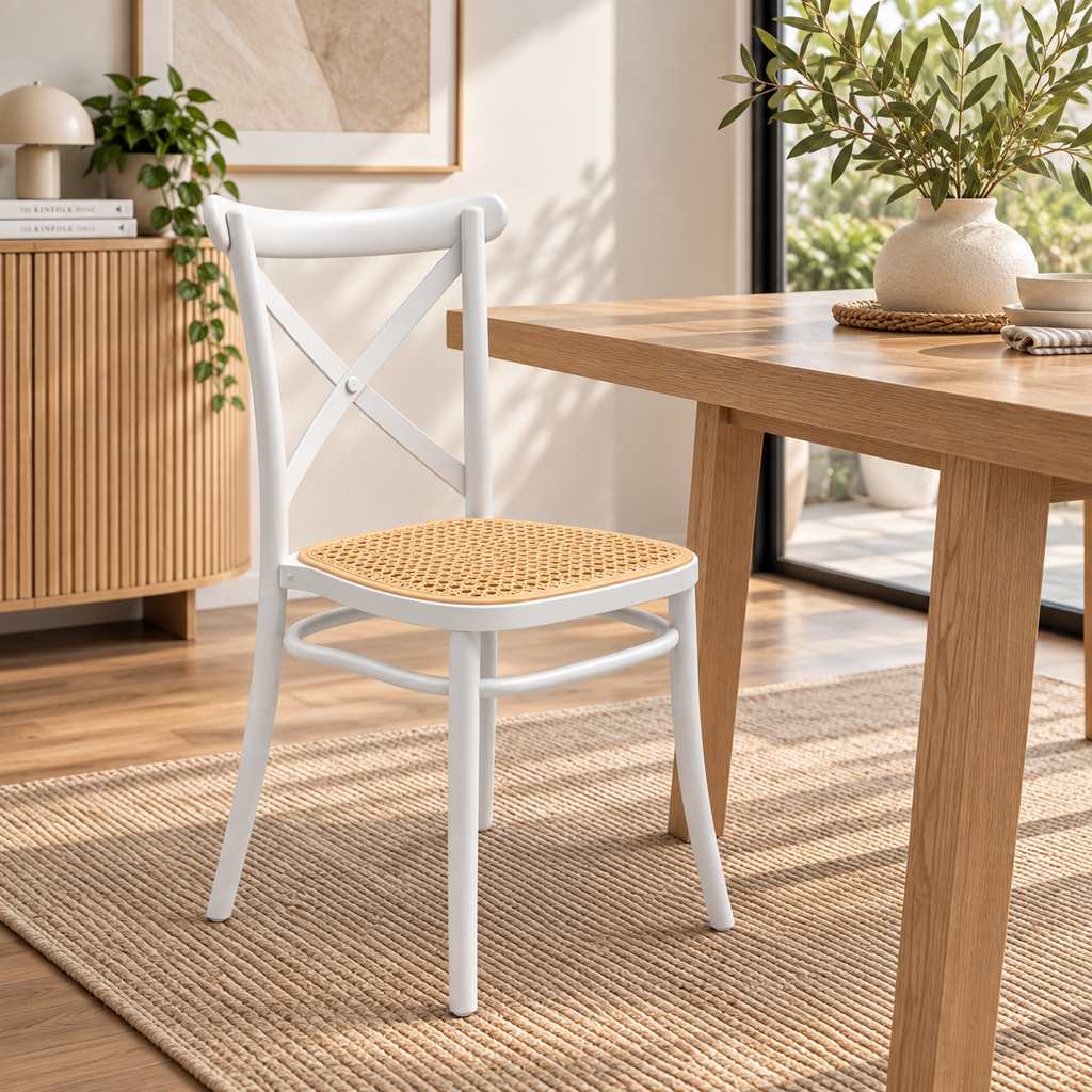 Silla Danubio Top de Polipropileno – Blanco y Negro