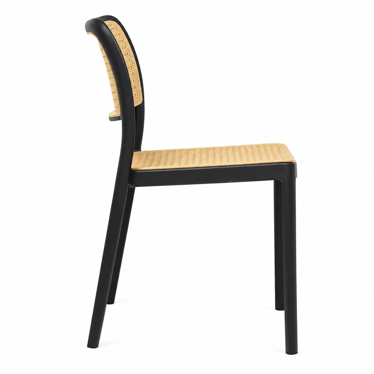 Pack 6 Sillas Delta de Polipropileno – Blanco y Negro