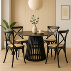 Comedor Cross Noir | Sillas Color Negro