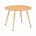 Mesa Eames Redonda Clásica Madera 120 cm