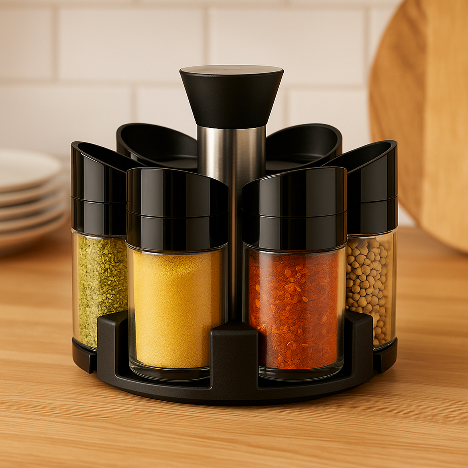 Set de 6 Especiero| Giratorio 360°