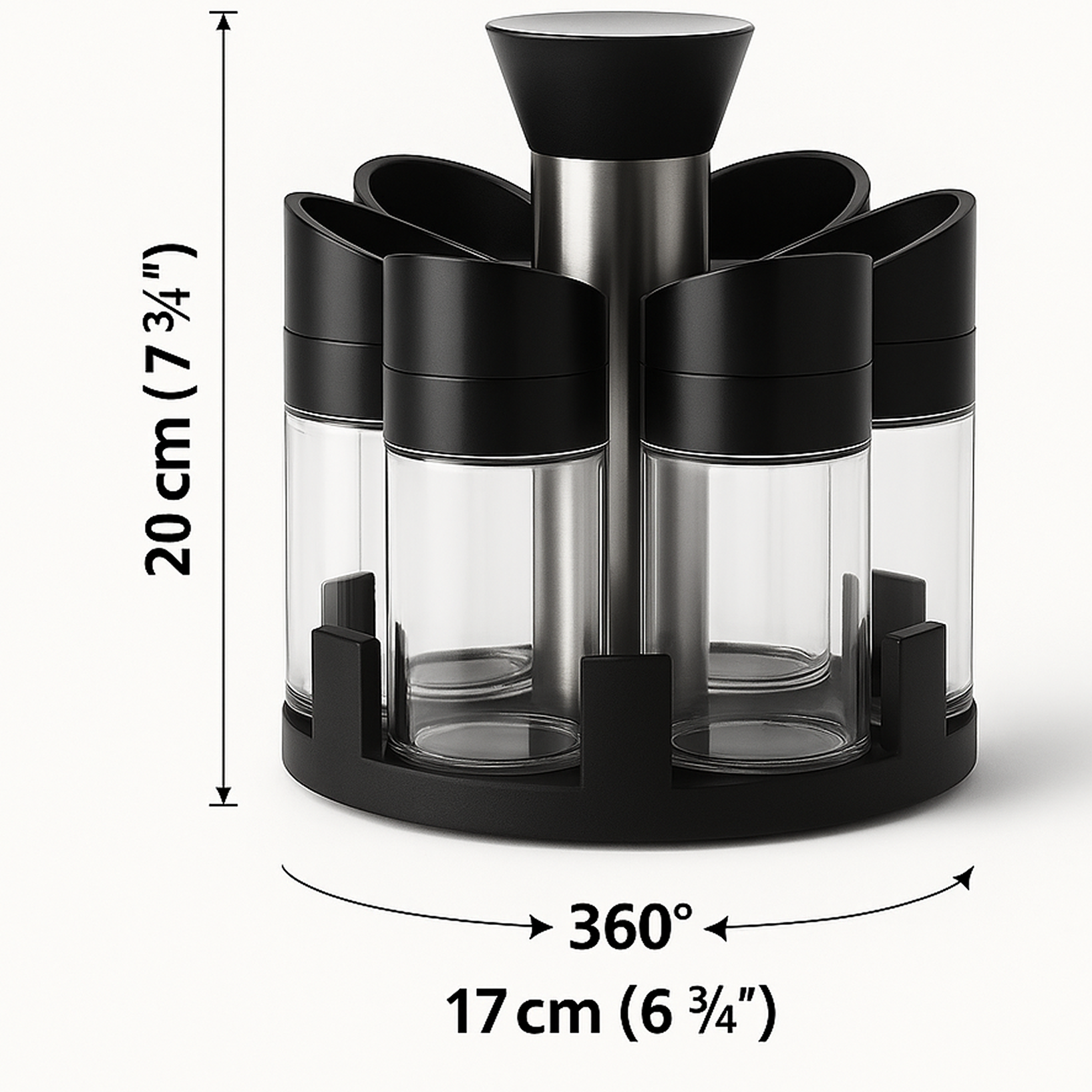 Set de 6 Especiero| Giratorio 360°