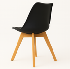 Pack 4 Sillas Tulip Negras | Diseño Moderno y Comodidad Garantizada