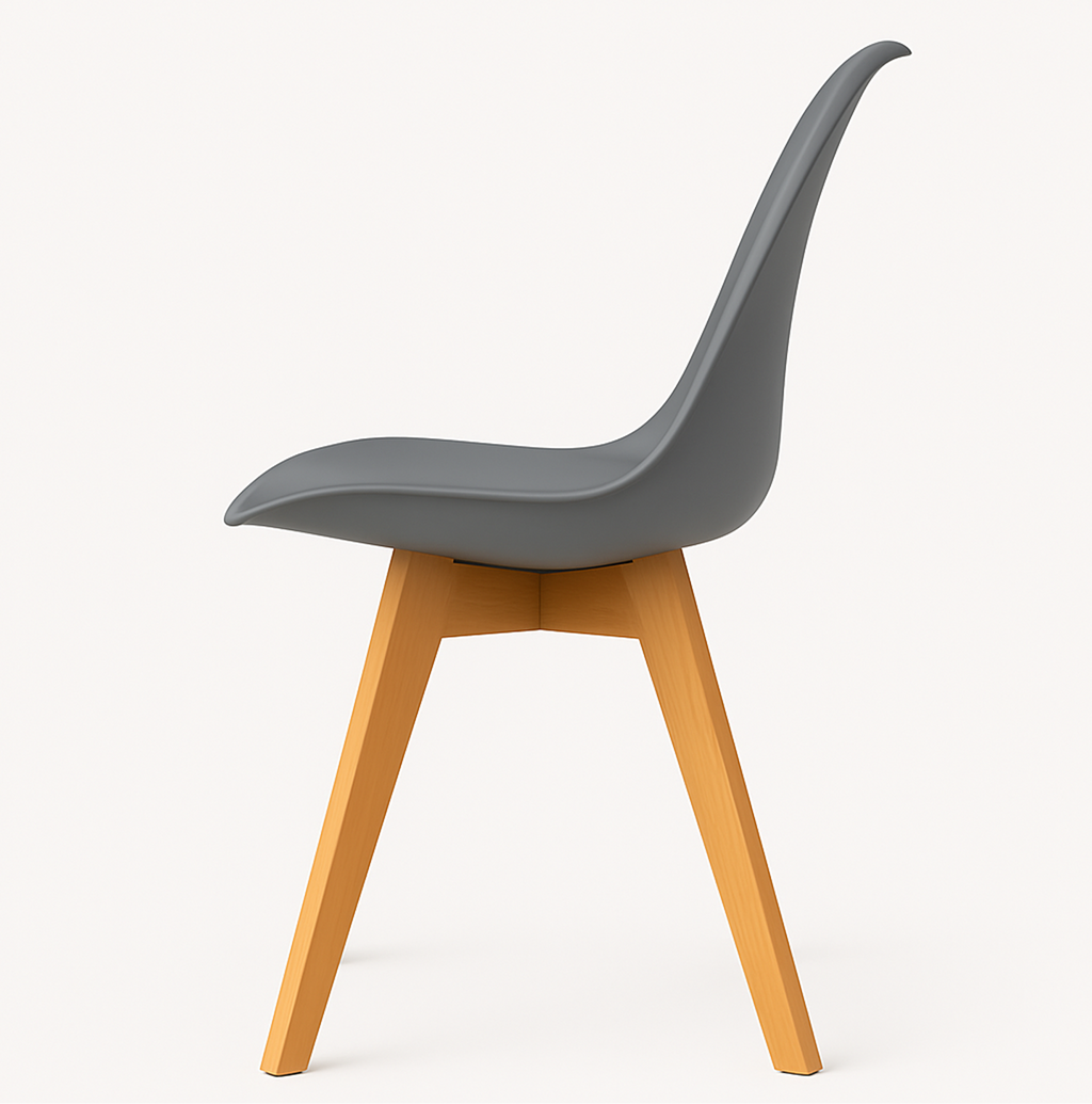 Pack 4 Sillas Tulip Gris | Diseño Moderno y Cómodo