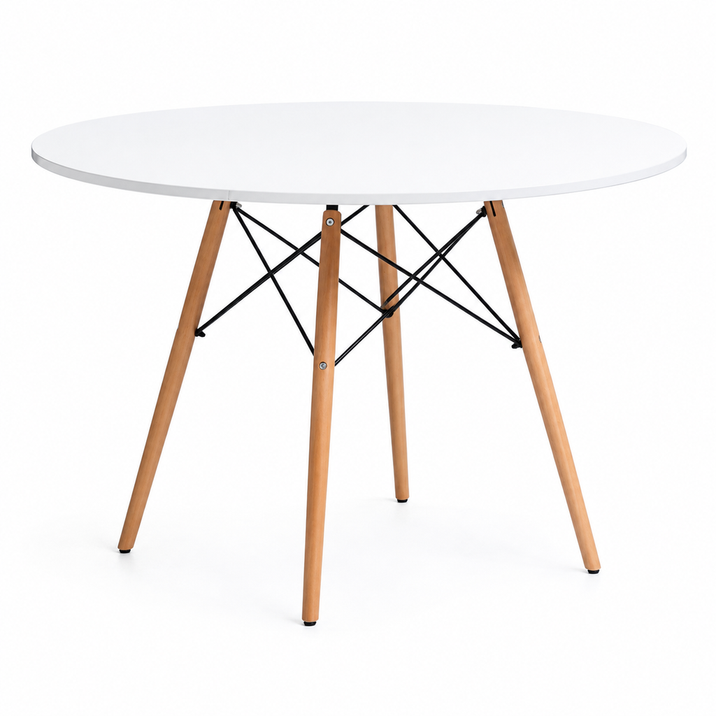 Mesa Eames Redonda Blanca - 120 CM
