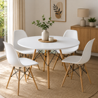 Mesa Eames Redonda Blanca - 120 CM