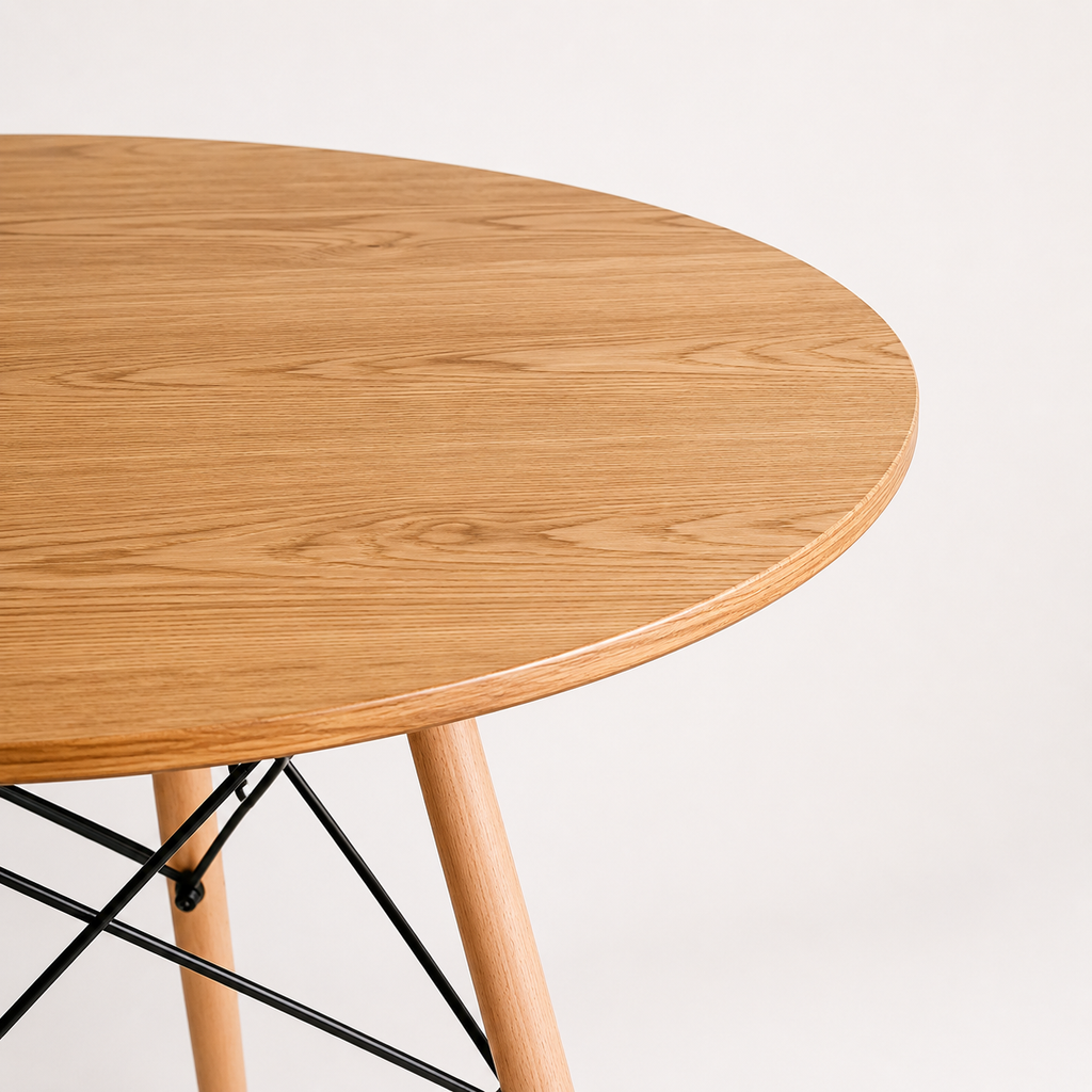 Mesa Eames Redonda Madera - 100 CM