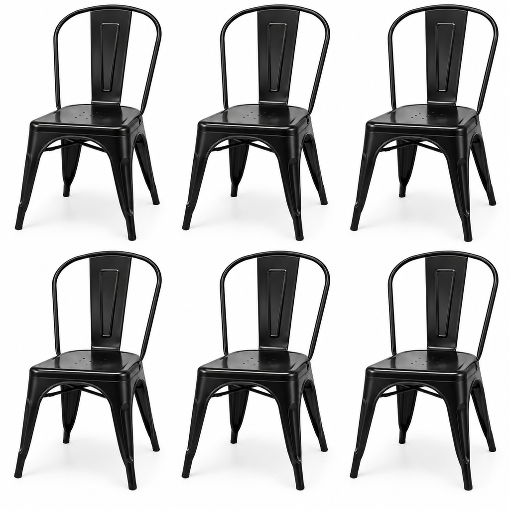 Pack 6 Sillas Tolix Metálicas – Blancas o Negras
