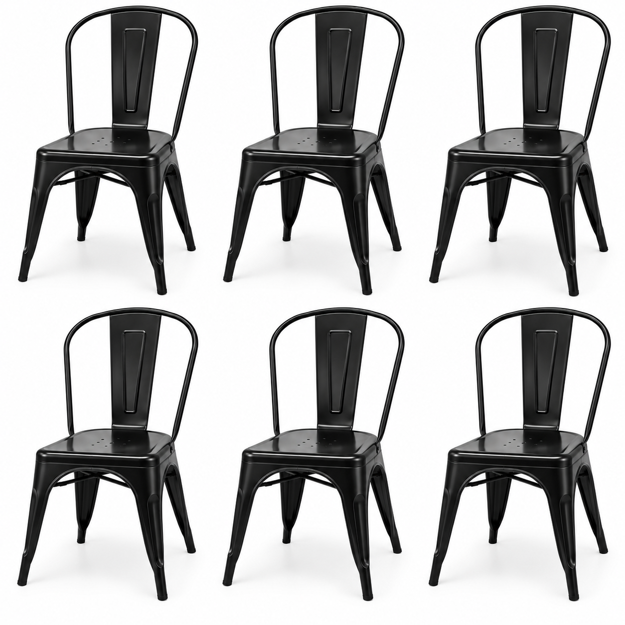 Pack 6 Sillas Tolix Metálicas – Blancas o Negras