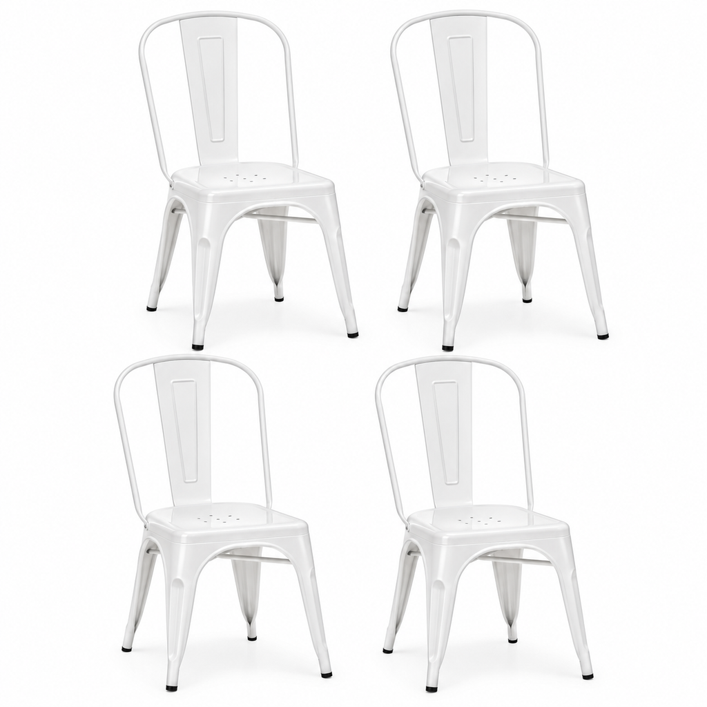 Pack 4 Sillas Tolix Metálicas – Blancas o Negras