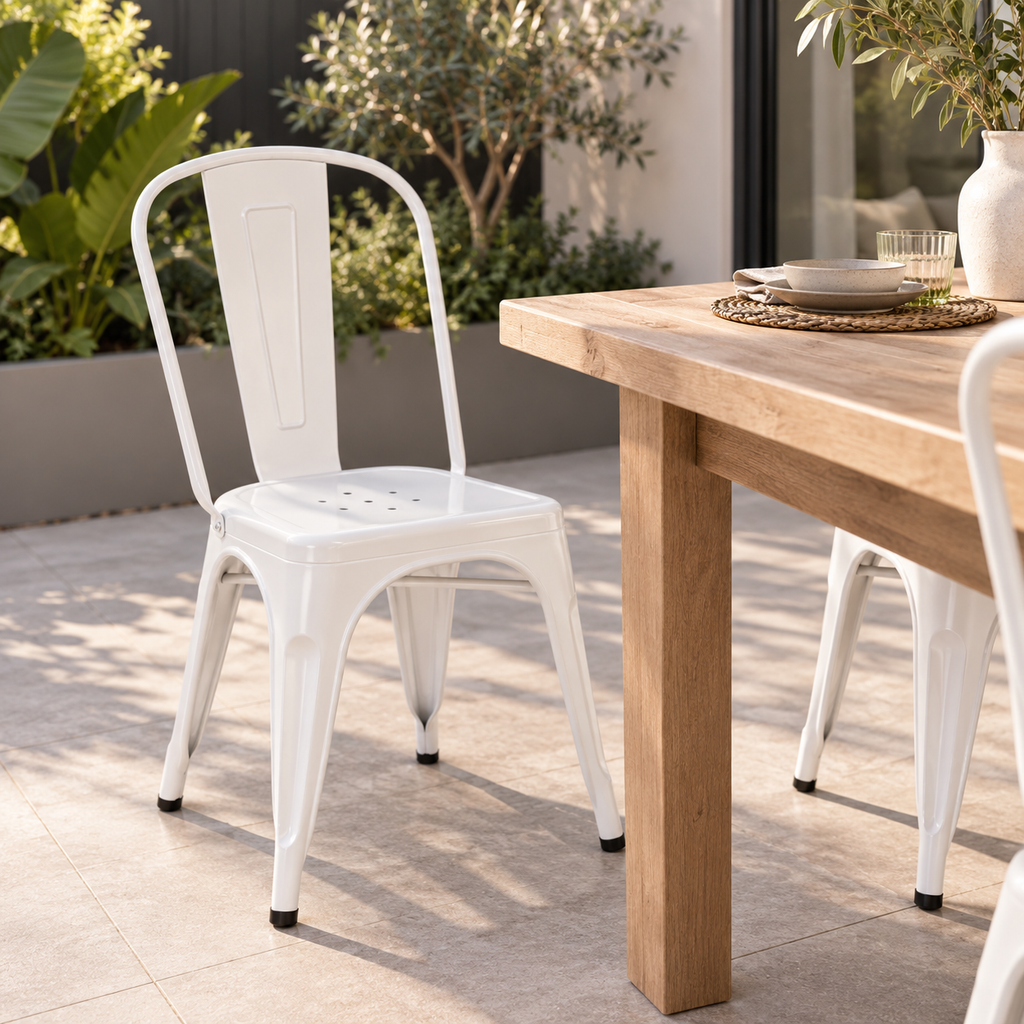 Silla Tolix Metal  | Blanca o Negra