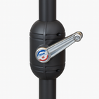 Quitasol Terraza Recto 2,7 Mt Café + Base 22 Litros