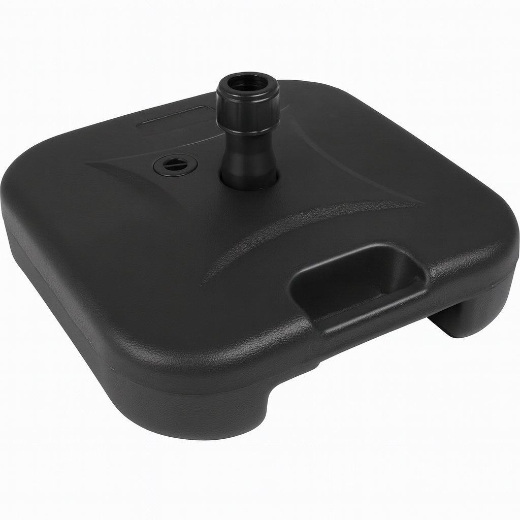 Quitasol Terraza Recto 2,7 Mt Café + Base 22 Litros