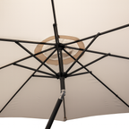 Quitasol Terraza Recto 2,7 Mt Café + Base 22 Litros