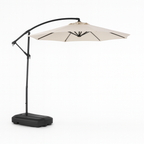 Quitasol Lateral 3 Metros + Base 60L | Sombra UV y Estabilidad Beige