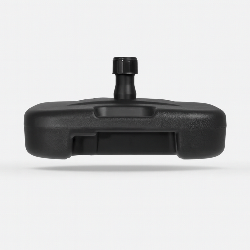 Quitasol Terraza Recto 2,7 Mt Beige + Base 22 Litros