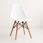 Silla Eames Blanca de Polipropileno | Diseño Icónico y Confort Ergonómico