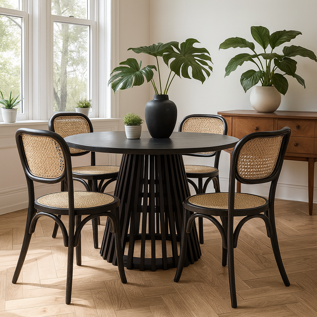 Mesa Redonda Escandinava | Diseño Ligero y Elegante
