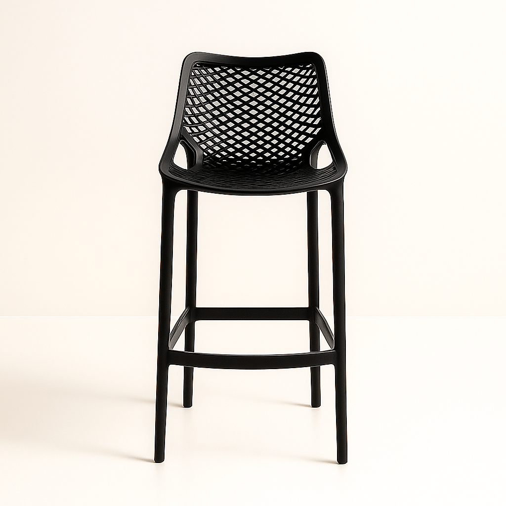 Pack 4 Taburetes Air Berlin | Polipropileno con Protección UV | Ideal para Terrazas