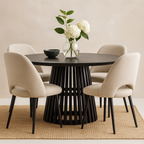 Mesa Redonda Escandinava | Diseño Ligero y Elegante