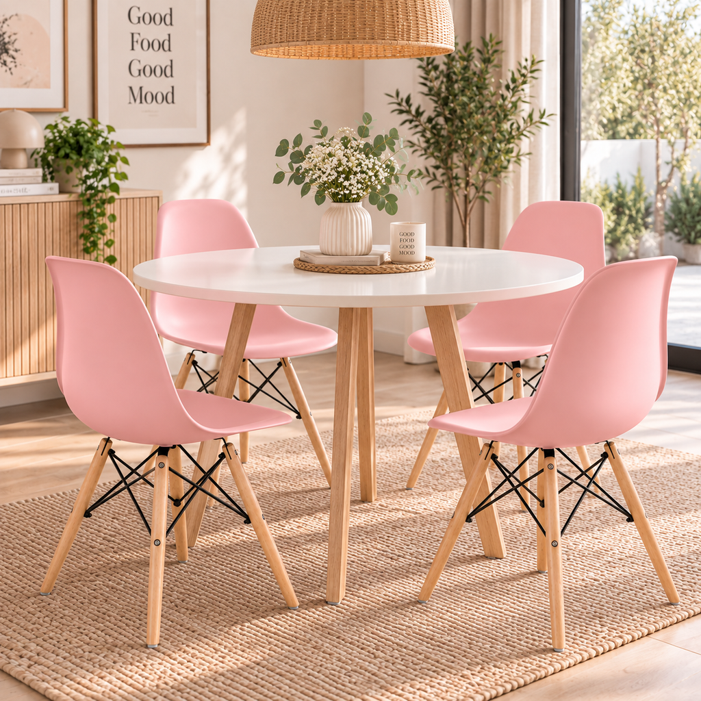 Pack 4 Sillas De Comedor Eames - Colores