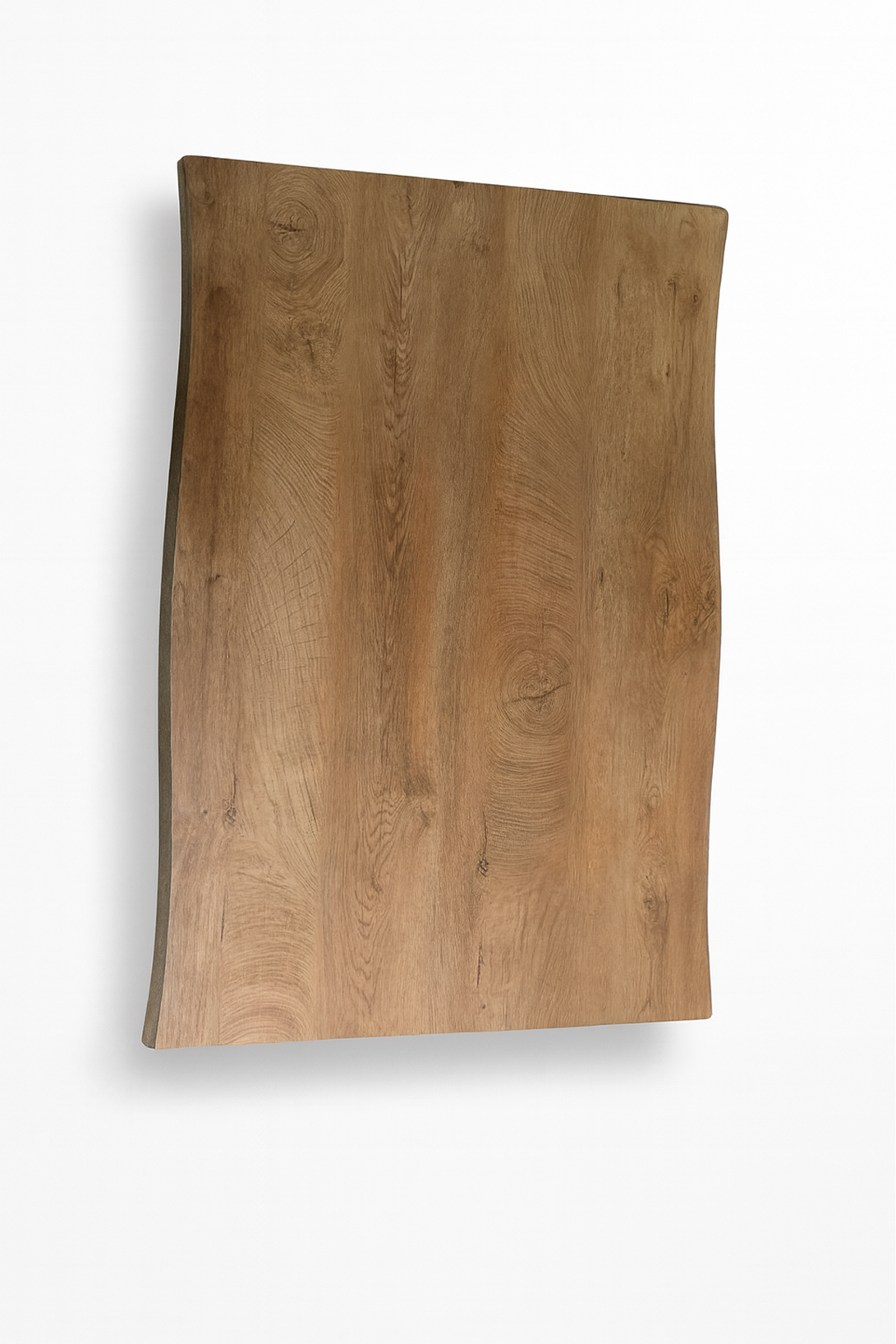 Mesa Aneto | Diseño Orgánico con Cubierta de Madera y Patas Metálicas