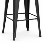 Pack 2 Taburetes Tolix | Asiento de Madera Negro